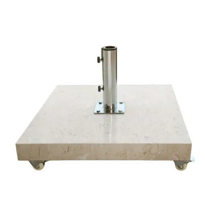 Produktbild von anndora Sonnenschirmständer 70 kg, Marmor und Granit, Edelstahlrohr