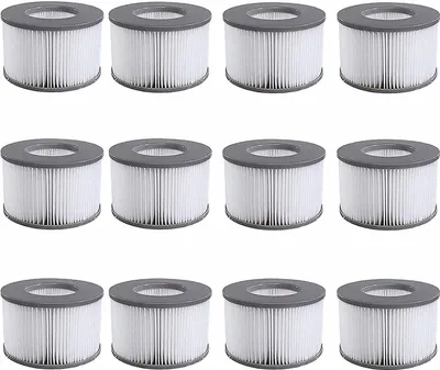 Produktbild von Mspa Filterkartusche für Filter,mspa Filter kompatibel mit MSpa Modelle ab 2020,Wasserfilter für heiße U-Boote und Spa,Filter für mspa für aufblasbare Pools (12 Stück)