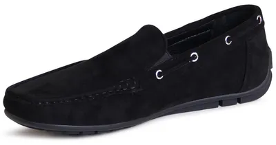 Produktbild von topschuhe24 3002 Herren Velours Mokassins Komfort Slipper , Farbe:Schwarz, Größe:41 EU