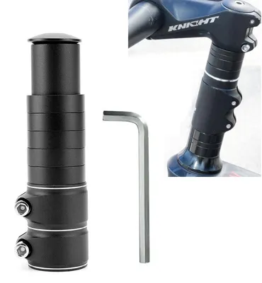 Zdjęcie produktu dla Podwyższenie do kierownicy roweru, adapter do kierownicy o średnicy 28,6 mm, wykonany z aluminium