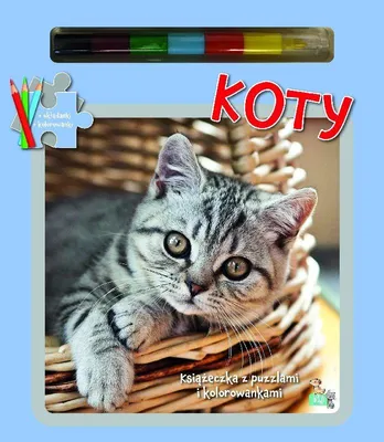 Immagine prodotto di Koty. Książeczka z Puzzlami, Kolorowankami i Kredką