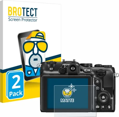 Produktbild von 2x BROTECT Schutzfolie für Nikon Coolpix P7100 Displayschutz Displayschutzfolie Folie Matt Entspiegelungsfolie
