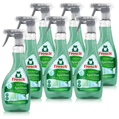 Produktbild von 7x Frosch Spiritus Glas-Reiniger Sprühflasche 500 ml
