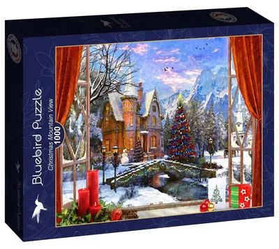 Image de Vue sur la montagne de Noël – Puzzle 1000 pièces