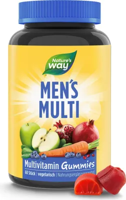 Produktbild von Men’s Multivitamin Gummies – A-Z-Vitamine für Männer, Frucht-Geschmack