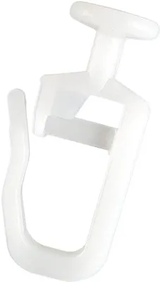 Produktbild von Gardinenklammern 24-100 Einhänge, Faltenzangen mit 9 mm Kopf für Gardinenrodel oder Gardinenleiste mit Innensegel, verriegelbar