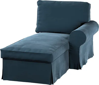 Produktbild von Dekoria Bezug für Ektorp Récamiere rechts, blau, Sofahusse für Ektorp Recamiere rechts