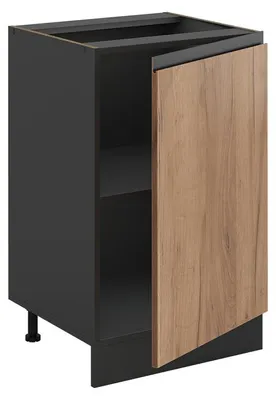 Obrázok produktu pre Kuchynská spodná skrinka Vicco R-Line Dub Goldkraft/antracitová 50 cm bez pracovnej dosky, Model 70203
