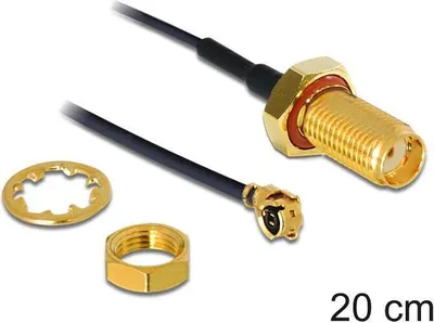 Produktbild von DeLOCK 88747, 0,2 m, Schwarz