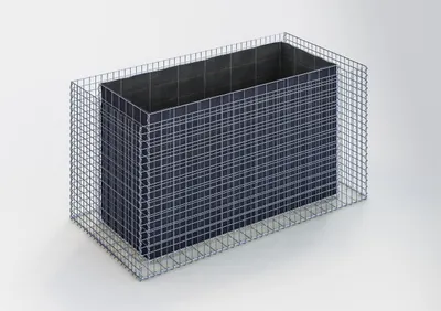 Produktbild von Hochbeet eckig 200 cm x 100 cm x 100 cm (L x H x T), Maschenweite 5 x 5 cm, Wandstärke 15 cm