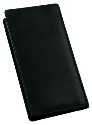Produktbild von Visitenkartenalbum aus FINEtouch-Kunstleder, schwarzes Etui für Visitenkarten, ca. 20 x 11,5 x 1,5 cm, für 120 Karten