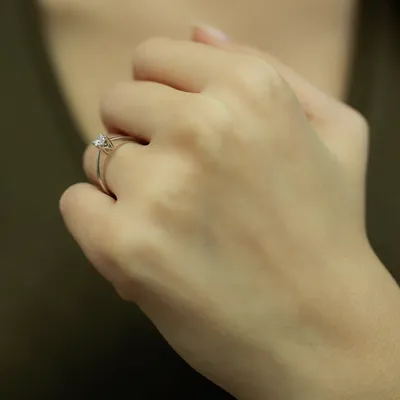 Produktbild von 0,24 Carat Diamant Antragsring 585`er Weißgold