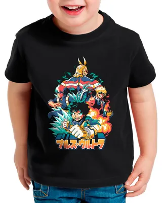 Produktbild von style3 Hero Team Kinder T-Shirt superhero japan acade mia manga