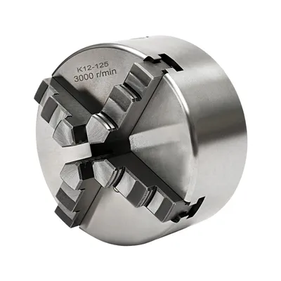 Zdjęcie produktu dla uchwyt 4-szczękowy Uchwyt 4-szczękowy Uchwyt tokarski 125 mm Uchwyt tokarski do tokarki