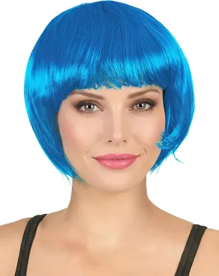 Produktbild von Bob Perücke Karnevalsperücke blau - Einheitsgröße