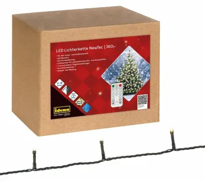 Produktbild von Idena Lichterkette 360 LED warmweiß mit Lichtsensor 43,9m