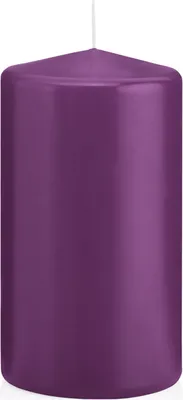 Produktbild von Stumpenkerzen mit Abbrandschutz Brombeer 120 x 50 mm 24 Stück für den sicheren Abbrand von Kerzen auf Adventskränzen und Gestecken