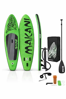 Produktbild von Makani SUP Grün Stand Up Paddle Board Surfboard Paddleboard 320cm 150kg PVC