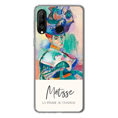 Produktbild von MuchoWow® Handyhülle Schutzhülle Hülle für Huawei P30 Lite Die Frau mit dem Hut - Matisse - Kunst Silikon Softcase Handy Hülle - Handyhülle