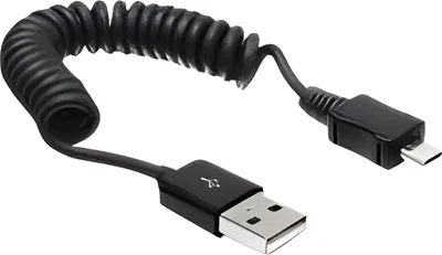 Produktbild von Delock - USB-Kabel - USB (M) zu Micro-USB Typ B (M) - 60 cm - gewickelt - Schwarz