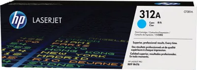 Image de Cartouche d'impression HP CF381A cyan, originale
