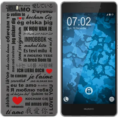 Produktbild von PhoneNatic Case kompatibel mit Huawei P8 Lite 2015 (1.Gen.) Silikon-Hülle in Love M4