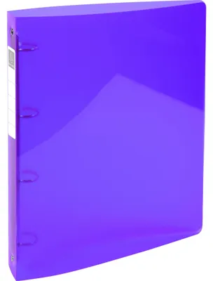 Produktbild von Exacompta 10x mittelfestes Ringbuch 4 Ringe PP 700µ PP- A4 Maxi Violett 51776E