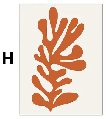 Produktbild von Poster Matisse Gesicht Abstrakt | Bilder Wohnzimmer | Wandbilder Schlafzimmer | Deko Print ohne Rahmen | Bilder Matisse Bunt · Motiv H · 10 × 15 cm