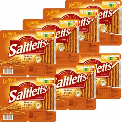 Produktbild von Lorenz Snack World Saltletts Sticks Sesam VPE (7x175g Packung)