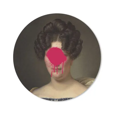 Produktbild von MuchoWow® Mauspad Mousepad Johanna Henriette Engelen - Dubois Drahonet - Gemälde 40x40 cm - Mousepads - Maus Mat - Pad - Mausunterlage - Schreibtisch Accessoires