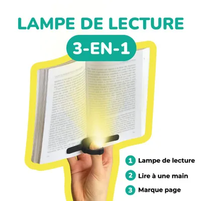 Image de Lampe de lecture 3-en-1 Lizia - Noire