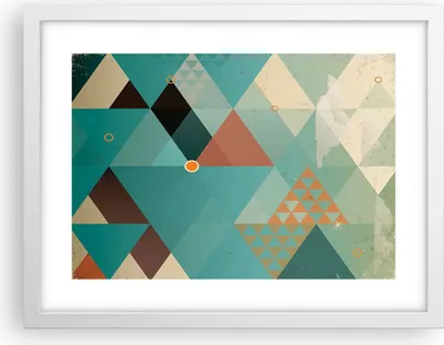 Produktbild von Gerahmtes Poster - Weißer Rahmen - Abstraktion modern - 40x30 cm - Wand Bild - Wanddeko - Wandbilder - Kunstposter - Wandposter - Bilderrahmen - Bilder - Kunstdruck - Wandbild - P2WAA40x30-3571