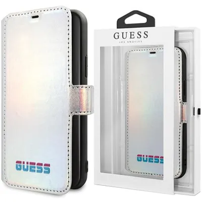 Produktbild von Guess GUFLBKN65BLD iPhone 11 Pro Max Silber/Silberbuch schillernd Handyhülle