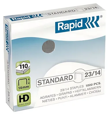 Produktbild von Rapid Heftklammer 23/14 G galvanis. 23 14 für alle Blockhefter g