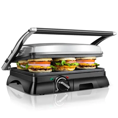 Produktbild von Aigostar - XXL Kontaktgrill Panini Grill, Sandwich Maker, 2000 Watt