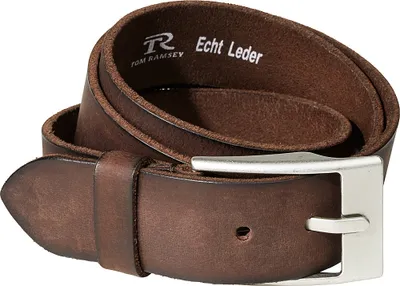 Produktbild von Tom Ramsey Ledergürtel im Vintage- Look aus echtem Leder