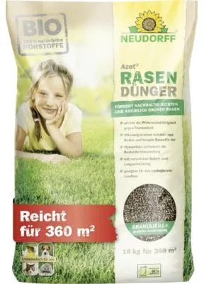 Zdjęcie produktu dla Neudorff Azet Nawóz do trawników 18 kg na 360 m² – 100% naturalnych składników