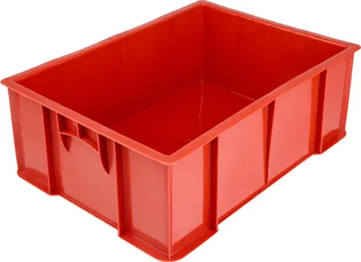 Image de Caisse à viande robuste Garronda 49 x 36 x 17 cm Caisse de stockage Eurobox Convient pour les aliments (rouge) GD-CRI-CratePlina