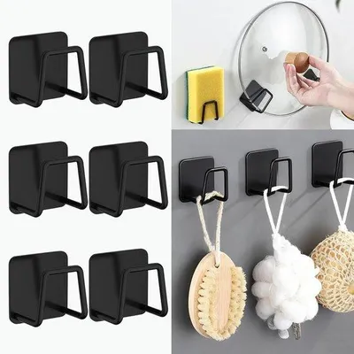 Produktbild von Famanu Halter Set von 6 Selbstklebenden Schwammhaltern - SUS304 Edelstahl