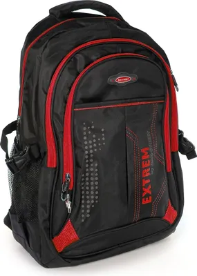 Produktbild von Bag Street Damen Herren Rucksack Sporttasche Synthetik schwarz rot OTJ605R