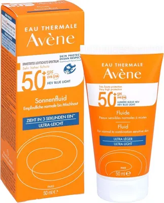 Produktbild von Avene Sonnenfluid SPF 50+ ohne Duftstoffe, 50 ml
