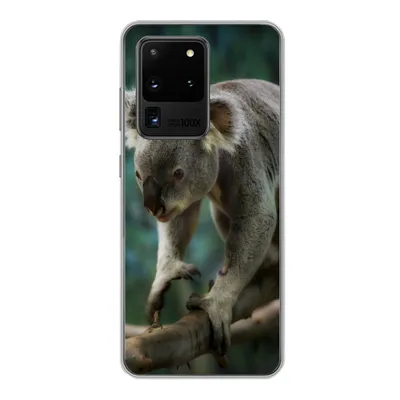 Produktbild von MuchoWow® Handyhülle Schutzhülle Hülle für Samsung Galaxy S20 Ultra Koala - Baum - Klettern - Kinder - Jungen - Mädchen Silikon Softcase Handy Hülle - Karteninhaber