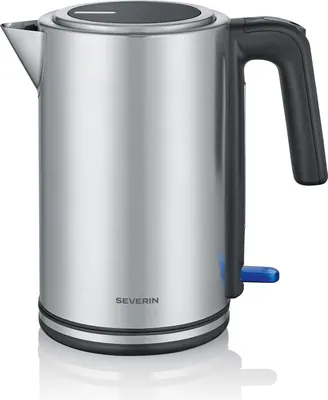 Immagine prodotto di Severin WK 3449, 1,7 l, 2400 W, Nero, Argento, Acciaio inossidabile, Plastica, Indicatore del livello dell'acqua, Senza filo