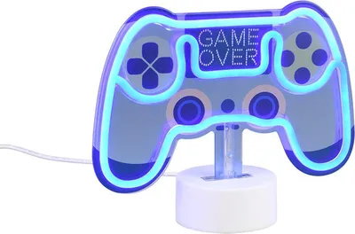 Produktbild von Reality LED Wandleuchte Game Over Controller 23 x 18 cm warmweiß weiß