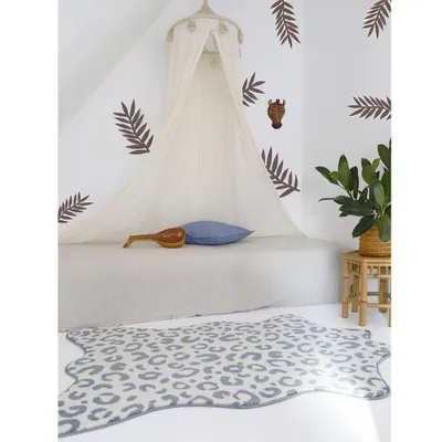 Productafbeelding van Nattiot tapijt, 100 cm x 150 cm, Bao, zilver, blauw