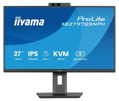 Obrázok produktu pre iiyama ProLite XB2797QSNPH-B1 27IN IPS LCD 4MS 2560X1440 350CD/M2 HDMI/DP/USB 2, 68,6 cm (27"), 2560 x 1440 px, Quad HD, Čierna