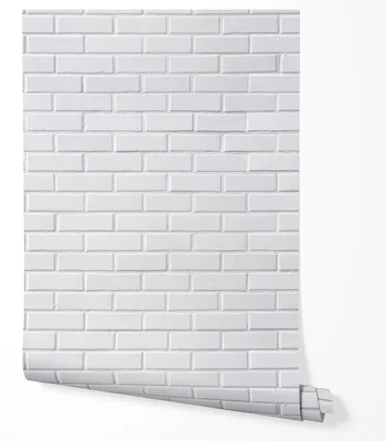 Produktbild von Selbstklebende Tapete Möbelfolie Backsteinoptik Weiß Modern Ziegelwand 3D Effekt Wandtapete Küche Wohnzimmer Schlafzimmer Flur Minimalistisch Skandinavisch Design 5m x 0,5m