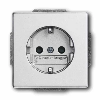 Zdjęcie produktu dla Busch-Jaeger 2013-0-5272, CEE 7/3, 2P+E, Srebrny, 250 V, 16 A, 63 mm