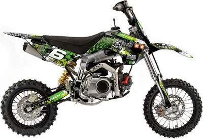 Produktbild von Stage6 Grün/Schwarz Grafik Kit für YCF Pilot Pit Bike