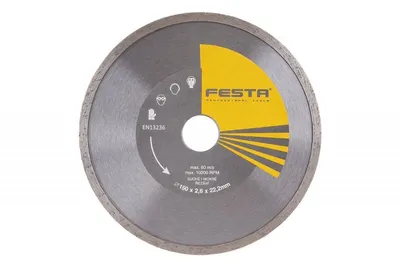 Zdjęcie produktu dla Tarcza diamentowa FESTA pełna Rozmiar: 150 x 2,6 mm